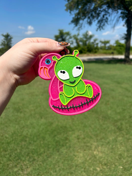 Alien Flamingo Freshie